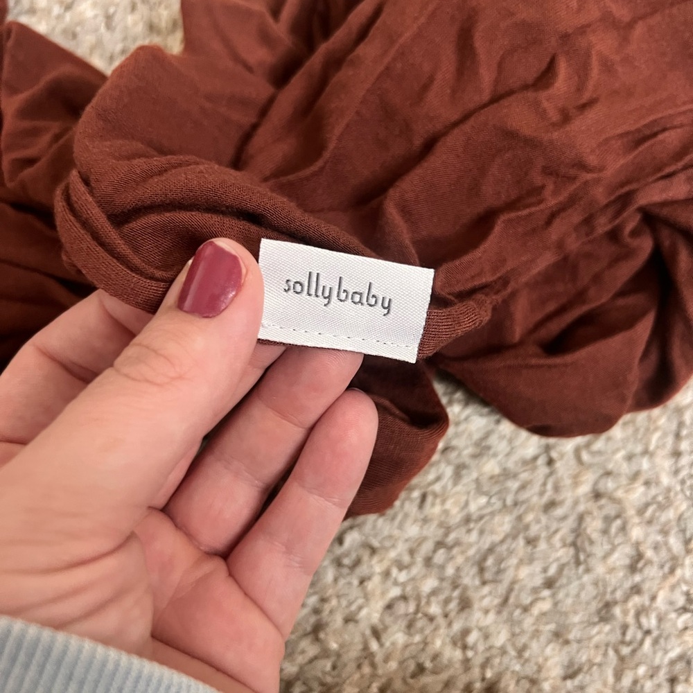 solly baby rust brown swaddle